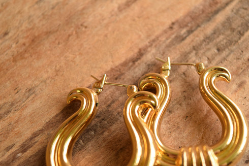 Monet Goddess Hoop Earrings